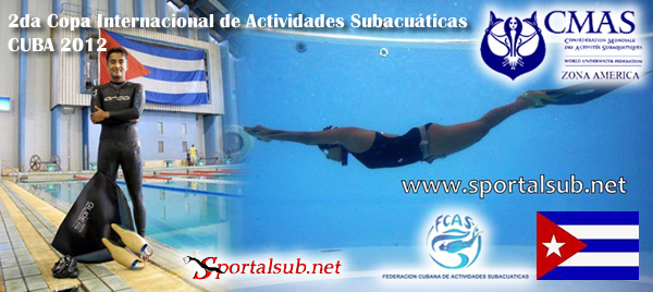 Resultados de la 2da Copa Internacional de Actividades Subacuáticas Cuba 2012