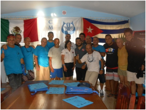 Realizado 1er Curso Internacional de Instructores de Buceo Subterráneo CMAS Zona América