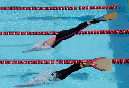 Resultados del Campeonato Nacional Interligas Abierto de Natación con Aletas V Juegos FEDECAS. Cartagena, Colombia