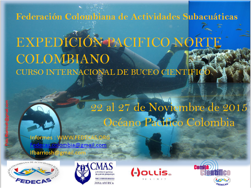 Expedición Pacífico Norte Colombiano y Curso Internacional de Buceo Científico