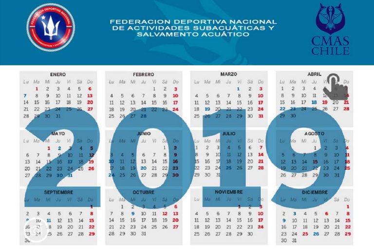 Calendario FEDESUB – Chile 2019