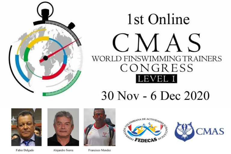 Entrenadores Colombianos representarán a América en Congreso Mundial de Entrenadores de Natación con Aletas CMAS