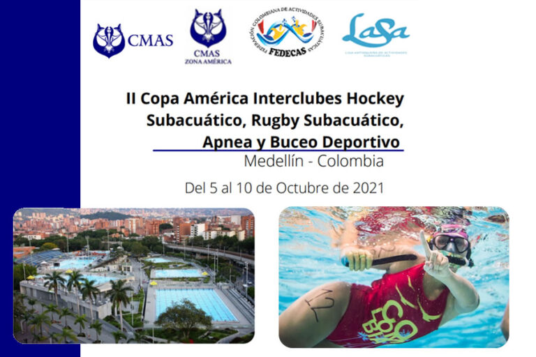 II Copa América Interclubes Hockey Subacuático, Rugby Subacuático, Apnea y Buceo Deportivo. Medellín – Colombia. Octubre 2021 – Resultados