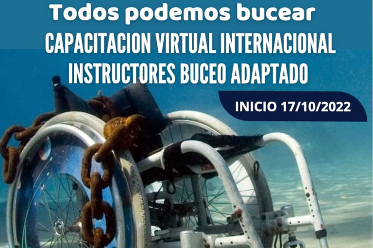 Capacitación Virtual Internacional Instructores Buceo Adaptado FAAS / CMAS Zona América