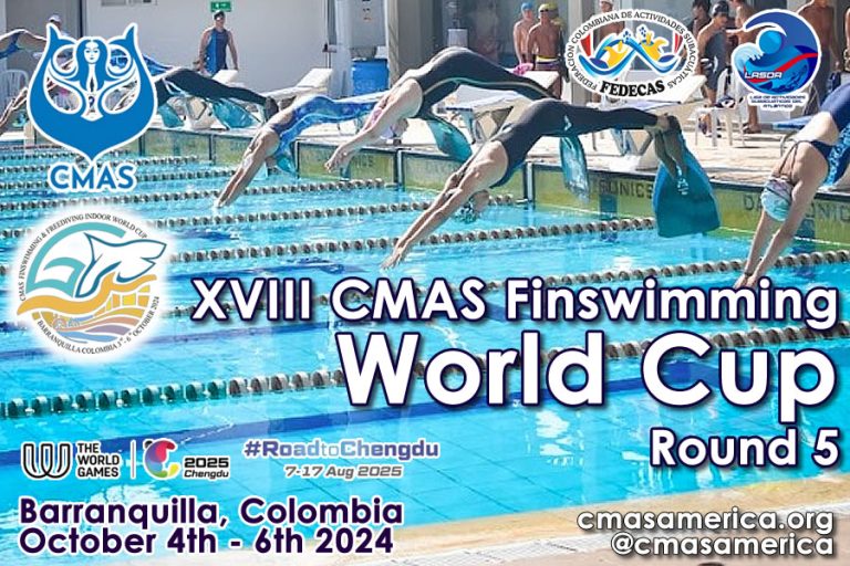 XVIII Copa Mundo CMAS Natación con Aletas – Barranquilla, Colombia 2024 – Resultados 🇨🇴