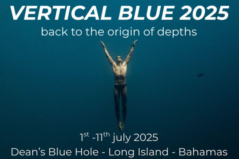 Competencia Internacional de Apnea de Profundidad CMAS Vertical Blue 2025- Bahamas 🇧🇸