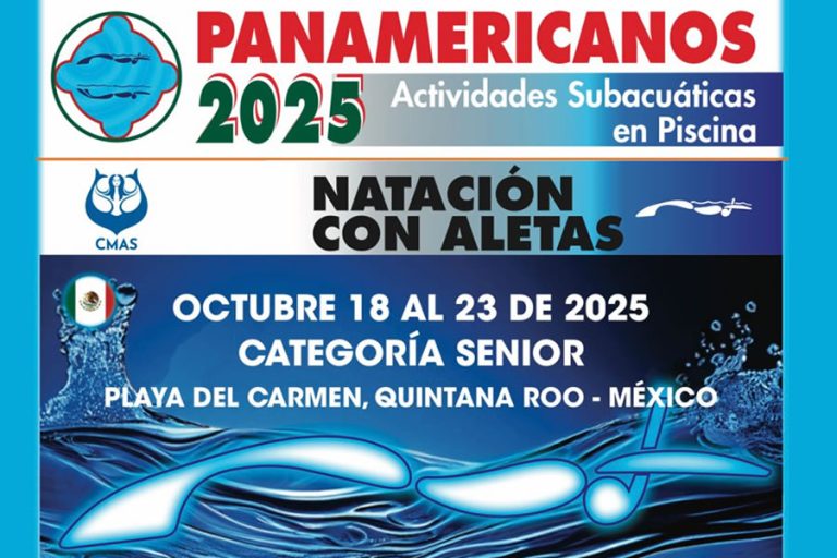 Campeonato Panamericano CMAS 2025 de Natación con Aletas en piscina – México 🇲🇽